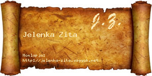 Jelenka Zita névjegykártya